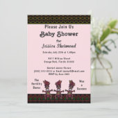 部族の赤ちゃんシャワーネオン抽象芸術繁殖舞踊 招待状 (スタンド正面)