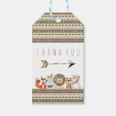 部族の赤ちゃんシャワー ギフトタグ (正面)