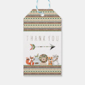 部族の赤ちゃんシャワー ギフトタグ (裏面)