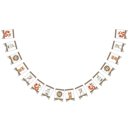 部族の赤ちゃんシャワー バンティングフラッグ (全)