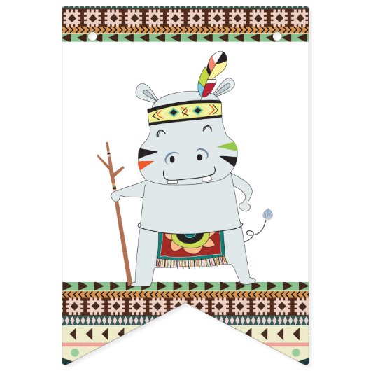 部族の赤ちゃんシャワー バンティングフラッグ (第2の旗)