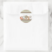 部族の赤ちゃんシャワー ラウンドシール (バッグ)