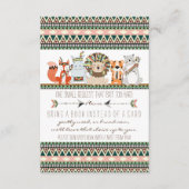 部族の赤ん坊のシャワーが本を持ってくる エンクロージャーカード (正面)