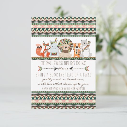 部族の赤ん坊のシャワーが本を持ってくる エンクロージャーカード (スタンド正面)