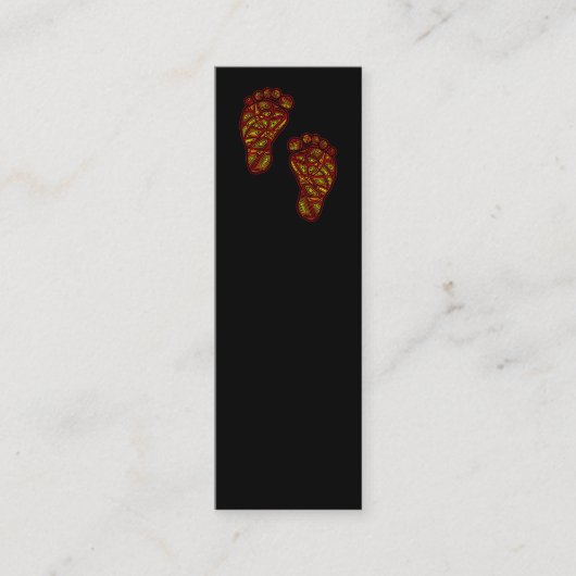 部族の足の指 スキニー名刺 (正面)