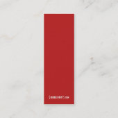 部族の足の指 スキニー名刺 (裏面)