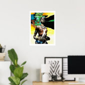 部族の踊りのアフリカの部族の女性 ポスター (ホームオフィス)