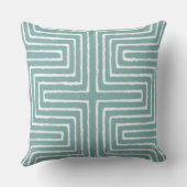 部族の迷路の泥の布パターンアフリカ クッション (裏面)