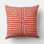 部族の迷路の泥の布パターンアフリカ クッション (裏面)