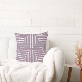 部族の迷路の泥の布パターンアフリカ クッション