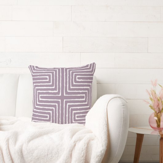 部族の迷路の泥の布パターンアフリカ クッション (ソファ)