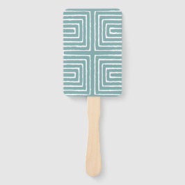 部族の迷路パンアフリカパターン泥の布 ハンドファン