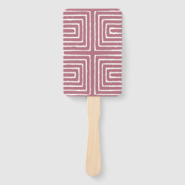 部族の迷路パンアフリカパターン泥の布 ハンドファン