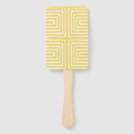 部族の迷路パンアフリカパターン泥の布 ハンドファン