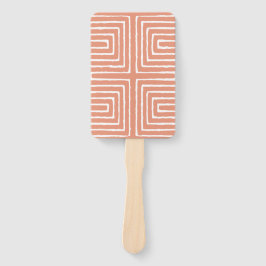 部族の迷路パンアフリカパターン泥の布 ハンドファン