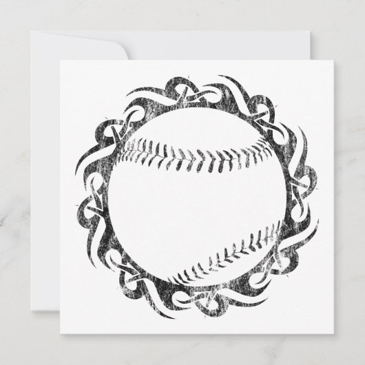 部族の野球 招待状 (正面)