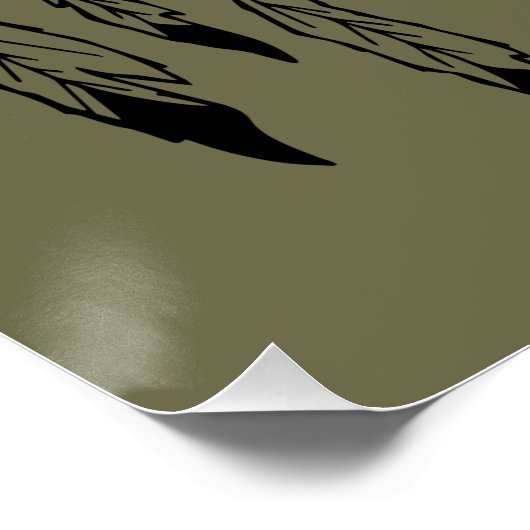 部族の雄牛の頭蓋骨 ポスター (コーナー)