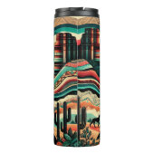 部族の風景の中の砂漠の狼 タンブラー (裏面)