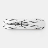 部族の鹿スカルタトゥーファンタジーナチュラルウッド スケートボード (横)