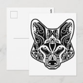 部族のWOLF ポストカード (正面/裏面)