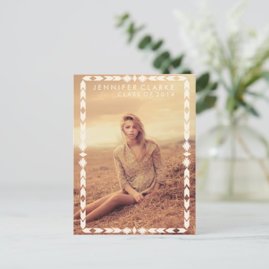 部族アステカグラード |卒業パーティー招待状 インビテーションポストカード (スタンド正面)