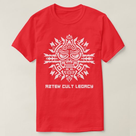 部族アステカ崇拝 Tシャツ (デザイン正面)
