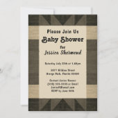 部族アステカ抽象芸術アンティークベビーシャワー 招待状 (正面)