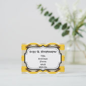 部族アステカ黄褐色先住民デザイン 名刺 (スタンド正面)