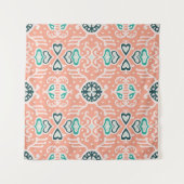 部族アフリカのシームレスなパタアステカーン。 タペストリー (正面(横))