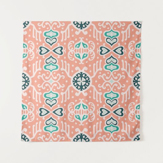 部族アフリカのシームレスなパタアステカーン。 タペストリー (正面)