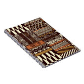 部族アフリカスタイルの布パッチワーク抽象芸術ビン ノートブック (右側)