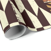 部族アフリカスタイルの布パッチワーク抽象芸術ビン ラッピングペーパー (ロールコーナー)