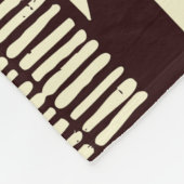 部族アフリカスタイルの布地のパッチワーク抽象芸術vin フリースブランケット (角)