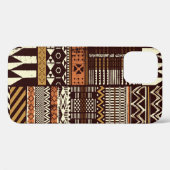 部族アフリカスタイルの布地のパッチワーク抽象芸術vin Case-Mate iPhoneケース (裏面 (横))