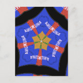 部族アフリカデザイン:ハクナマタタ ポストカード (正面)