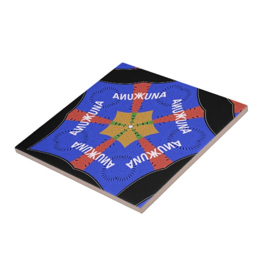 部族アフリカデザイン:ハクナ・マタタ タイル (側面)