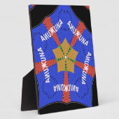 部族アフリカデザイン:ハクナ・マタタ フォトプラーク (側面)