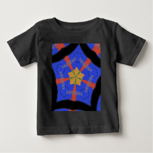 部族アフリカデザイン:ハクナ・マタタ ベビーTシャツ