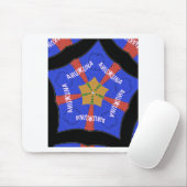 部族アフリカデザイン：ハクナ・マタタ マウスパッド (マウス)