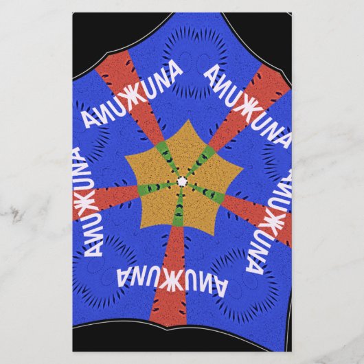 部族アフリカデザイン:ハクナ・マタタ 便箋 (正面)