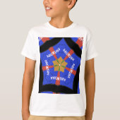 部族アフリカデザイン:ハクナ・マタタ Tシャツ (正面)