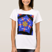 部族アフリカデザイン:ハクナ・マタタ Tシャツ (正面)