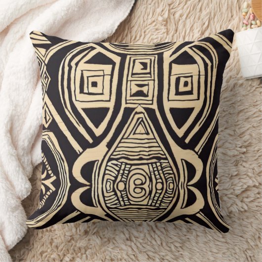 部族アフリカ クッション (ブランケット)