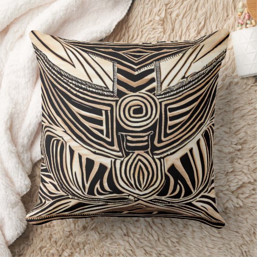 部族アフリカ クッション (ブランケット)