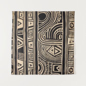 部族アフリカ タペストリー (正面(横))