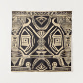 部族アフリカ タペストリー (正面)