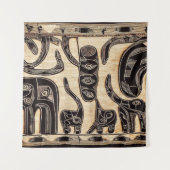 部族アフリカ タペストリー (正面)