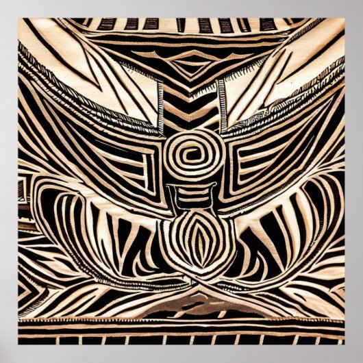 部族アフリカ ポスター (正面)