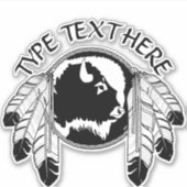 部族アートステッカー 先住民族 デカール (正面)