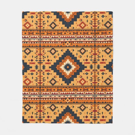 部族インスパイア フリースブランケット (正面)